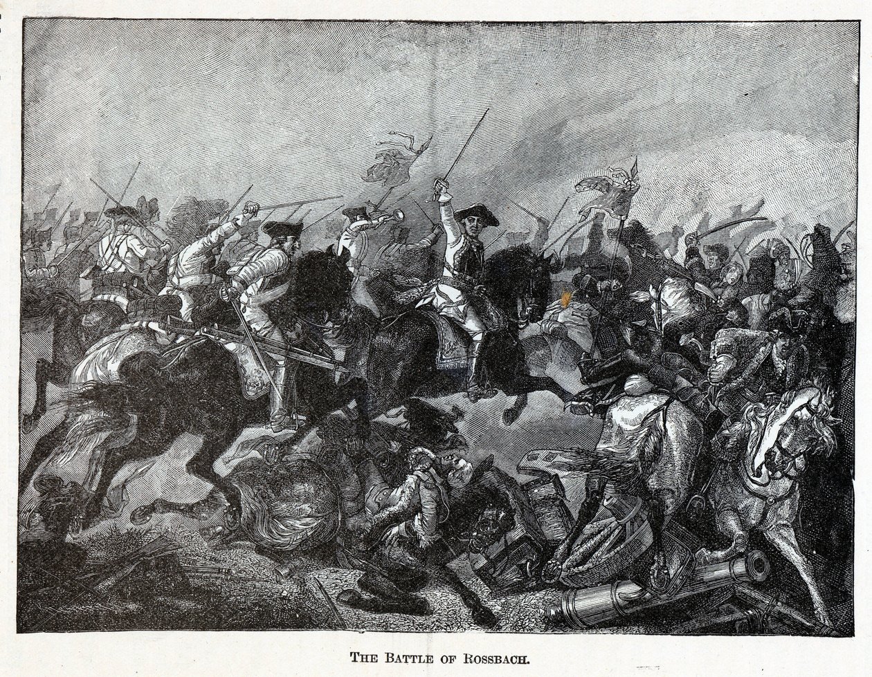 Slaget ved Rossbach, 1882 af Unbekannt