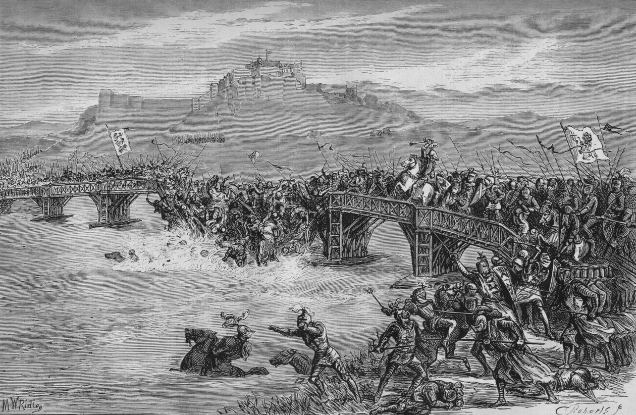 Slaget ved Stirling Bridge, 11. september 1297, c1880 af Unbekannt