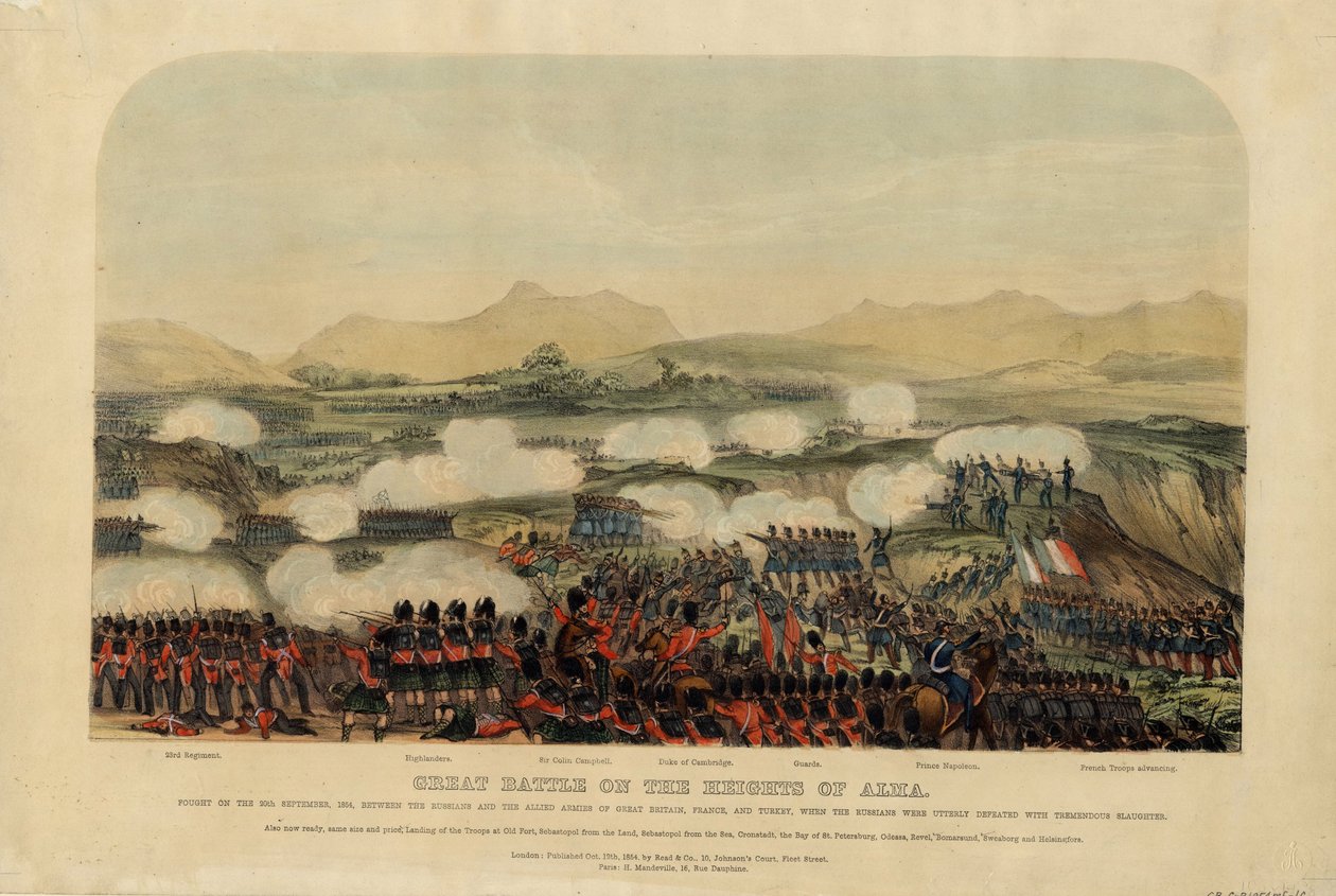 Slaget ved Alma den 20. september 1854, 1854 af Unbekannt