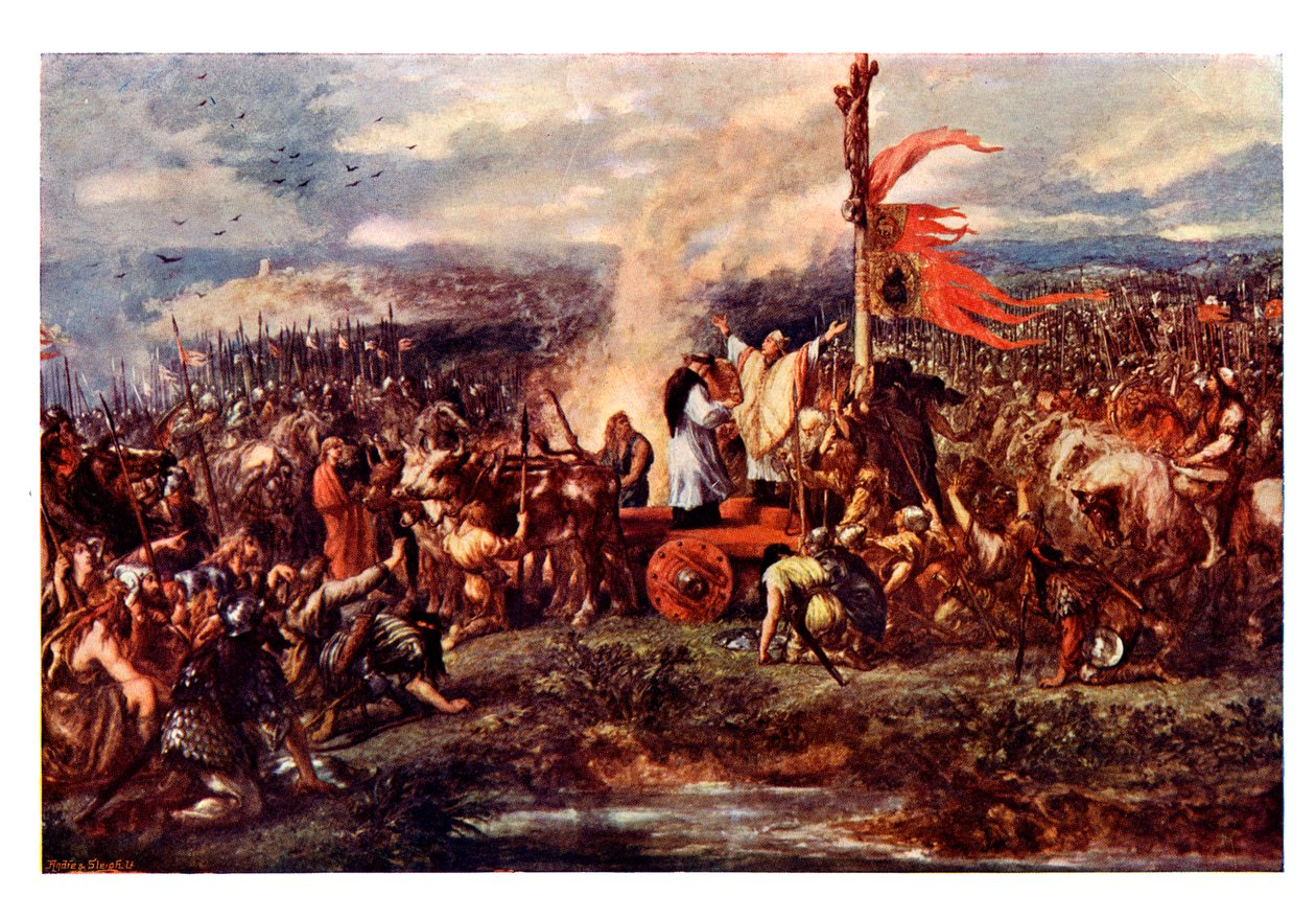 The Battle of the Standard, 1138 AD, 1800-tallet af Unbekannt
