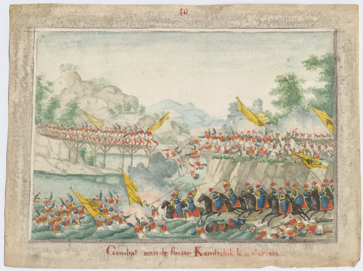 Slaget ved floden Kamchik den 15. oktober 1828, 1829 af Unbekannt