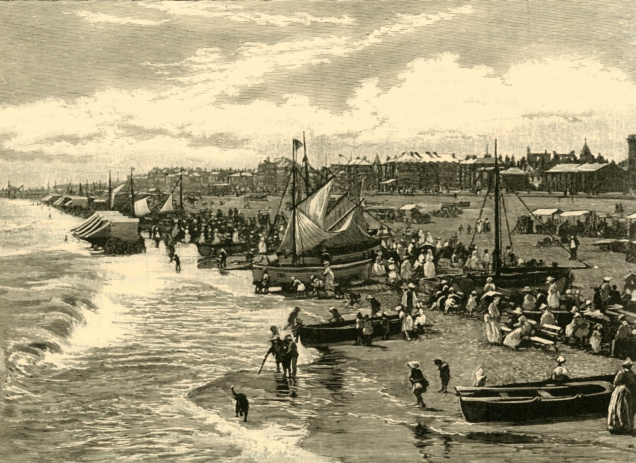 The Beach, Yarmouth, 1898. af Unbekannt