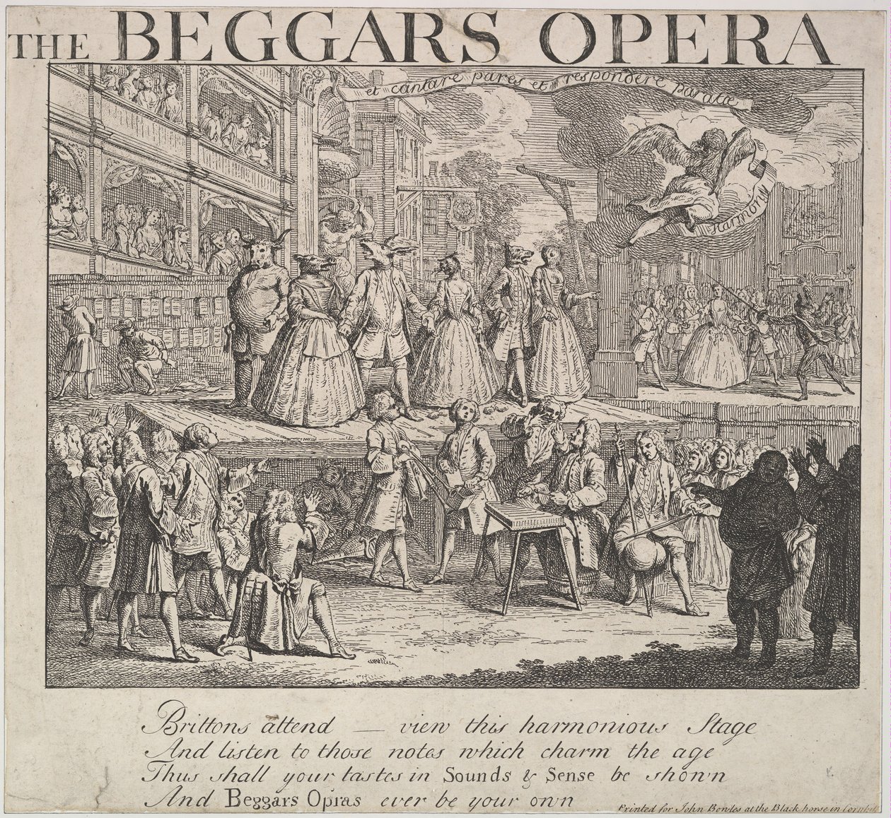 The Beggars Opera, 1728. af Unbekannt