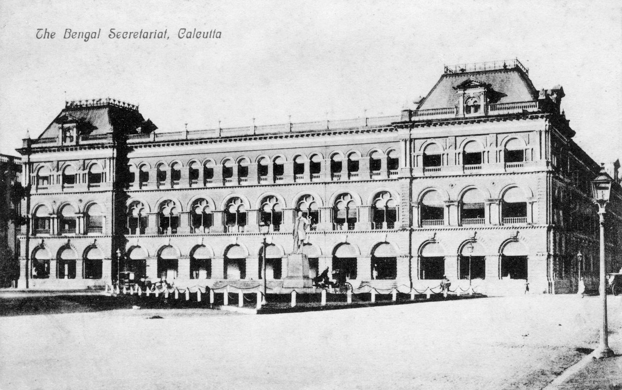 Det bengalske sekretariat, Calcutta, Indien, begyndelsen af det 20. århundrede af Unbekannt