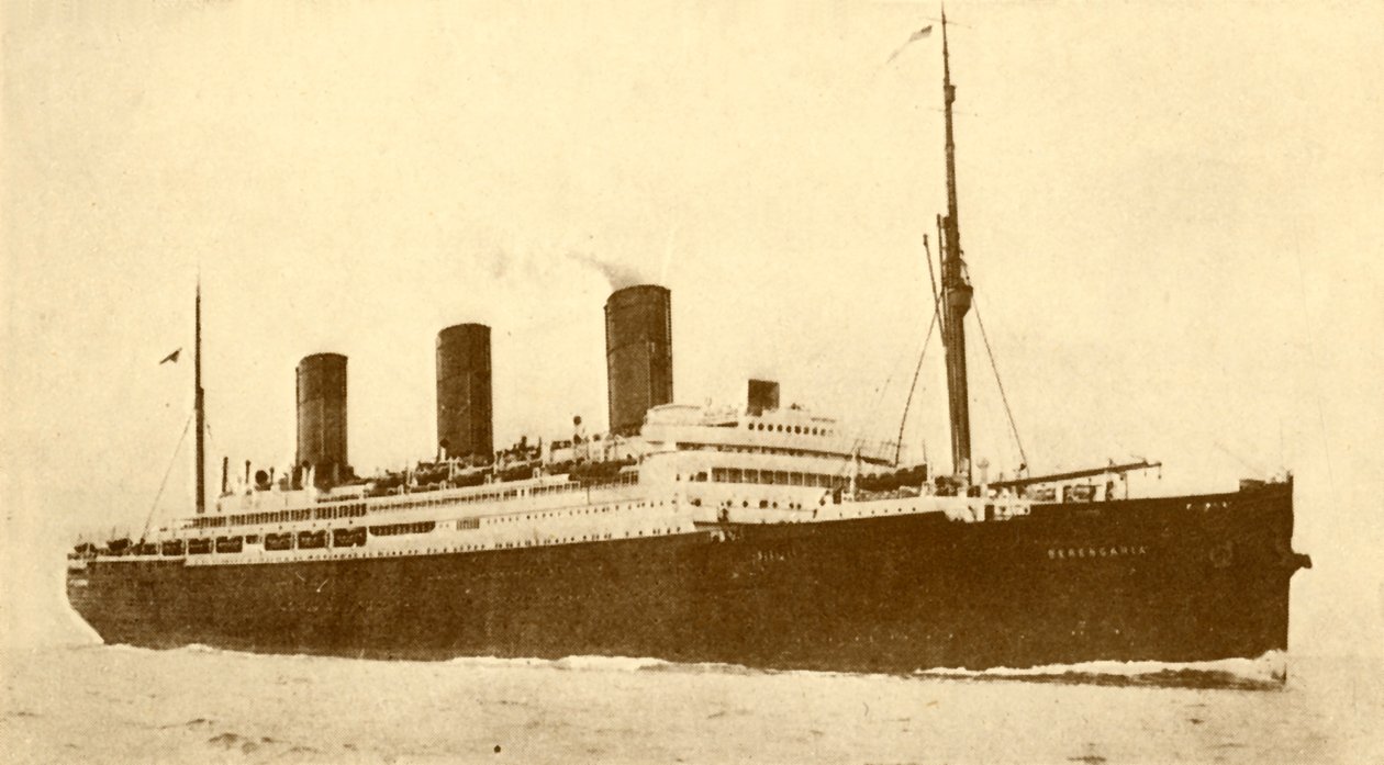 Berengaria Cunard-linjen, 52.700 tons, c1930. af Unbekannt