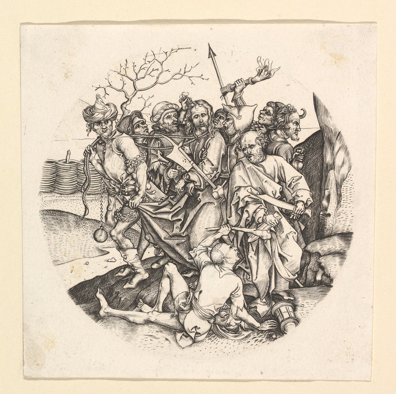 Kristi forræderi kopi i rundel, ca. 1435-1491. af Unbekannt