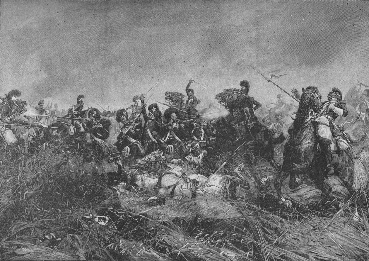 The Black Watch 42nd Royal Highlanders på Quatre Bras, 1902 af Unbekannt