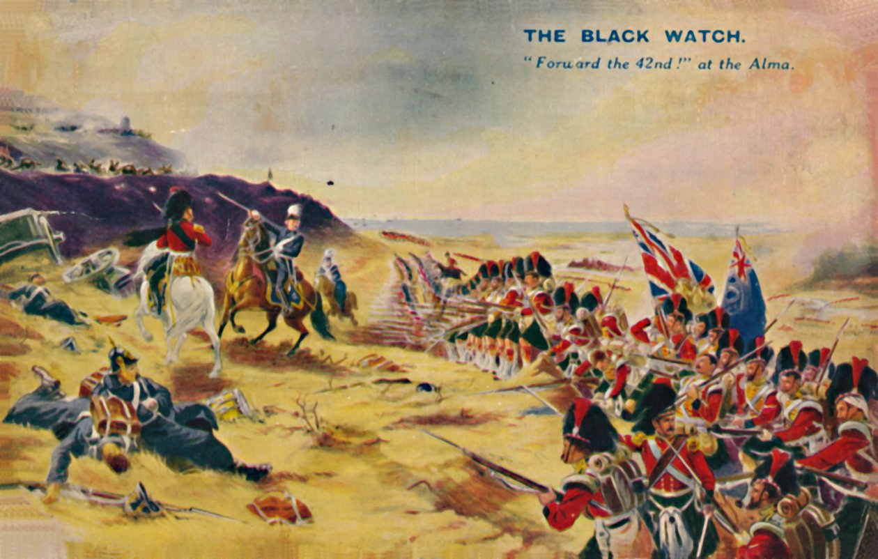 The Black Watch. Forward the 42nd! at the Alma, 1854, 1939 af Unbekannt