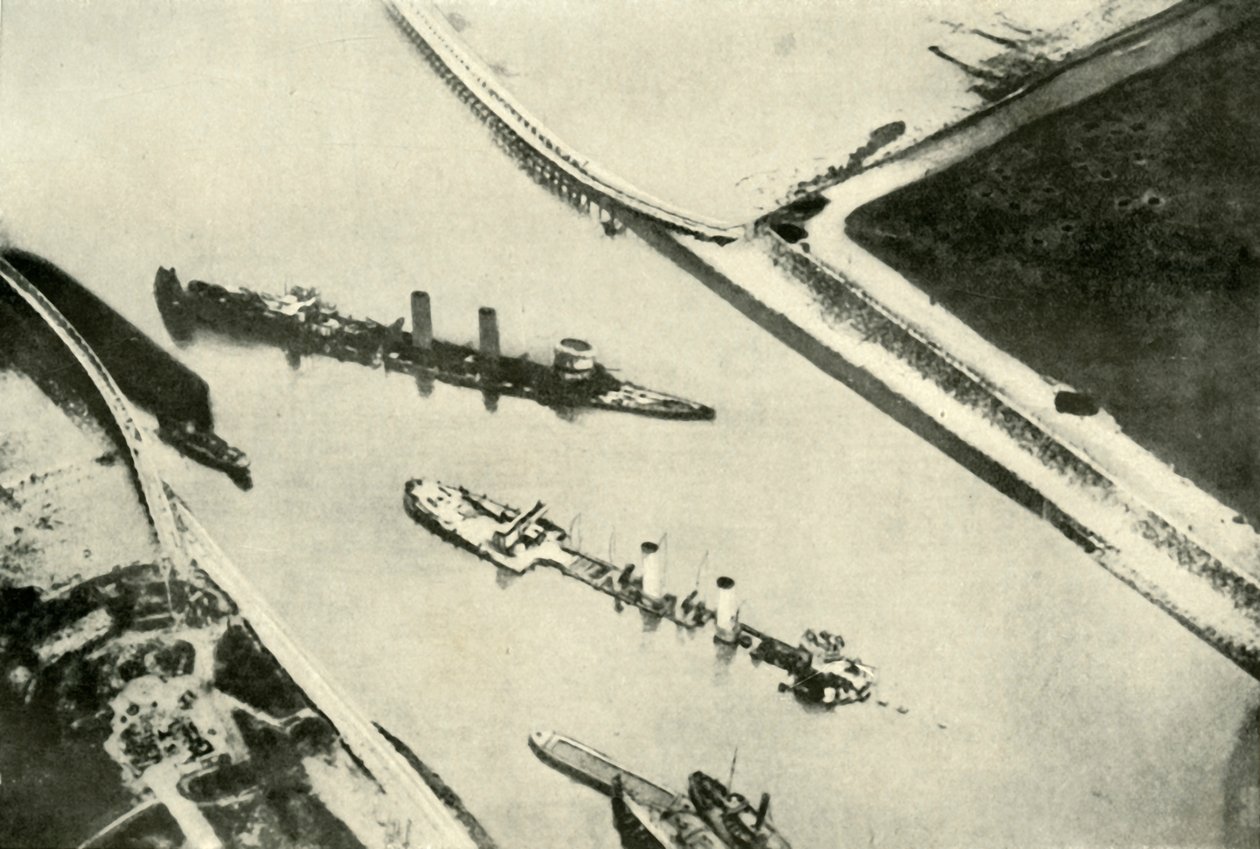 Blokeringen af Zeebrugge Havn, 1919. af Unbekannt