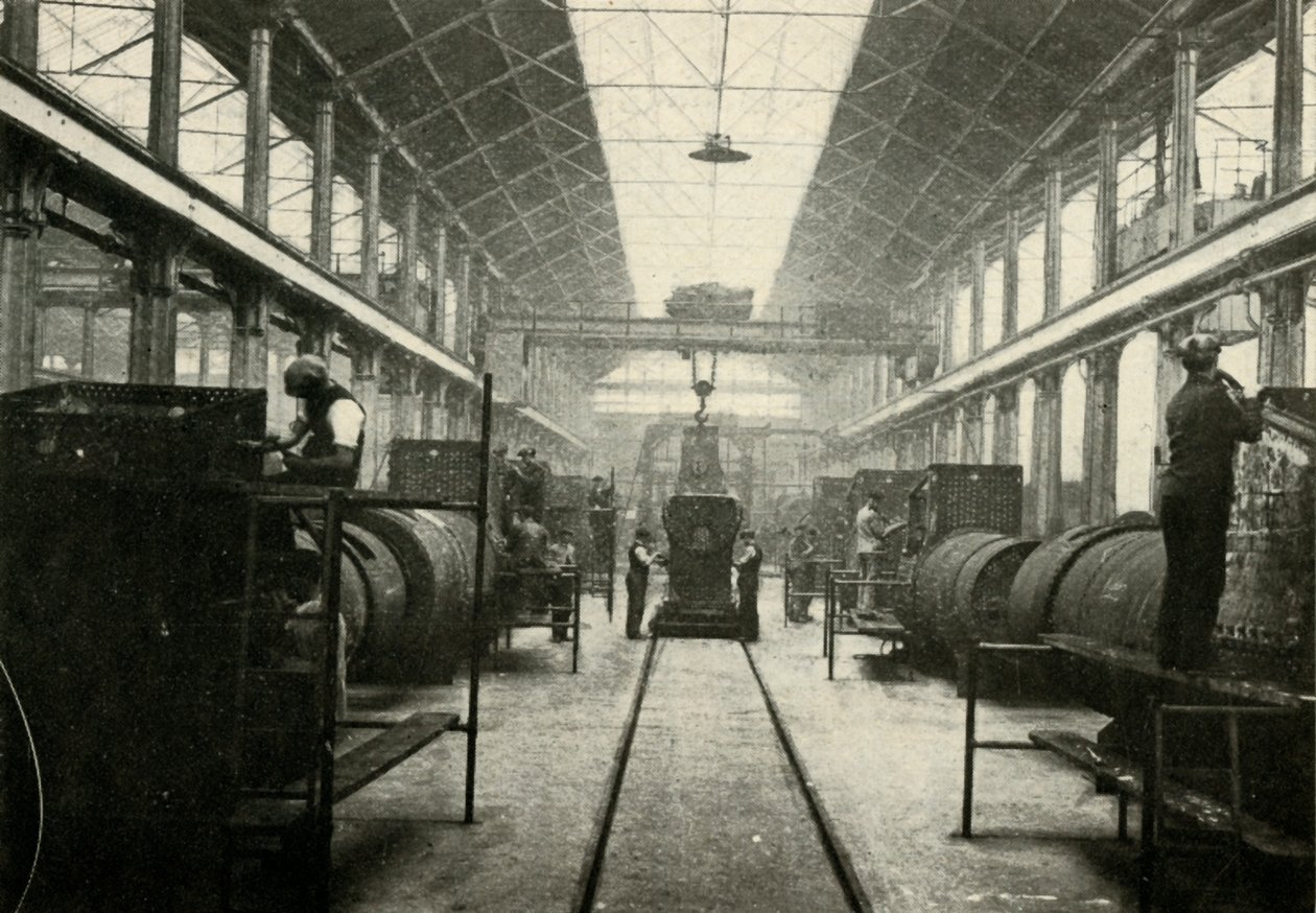 The Boiler Shop, Locomotive Works, Swindon, c1930. af Unbekannt