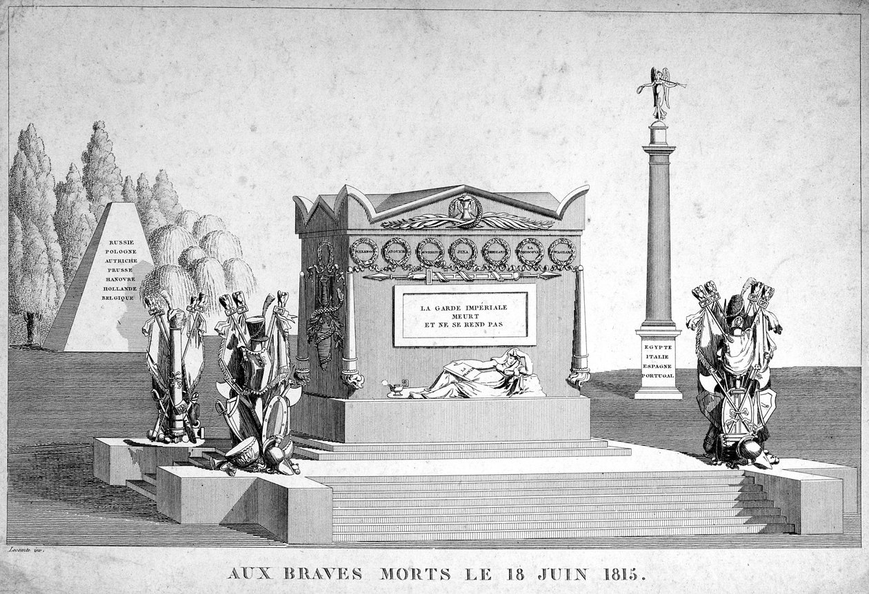 The Brave Dead af den 18. juni 1815, 19. århundrede af Unbekannt