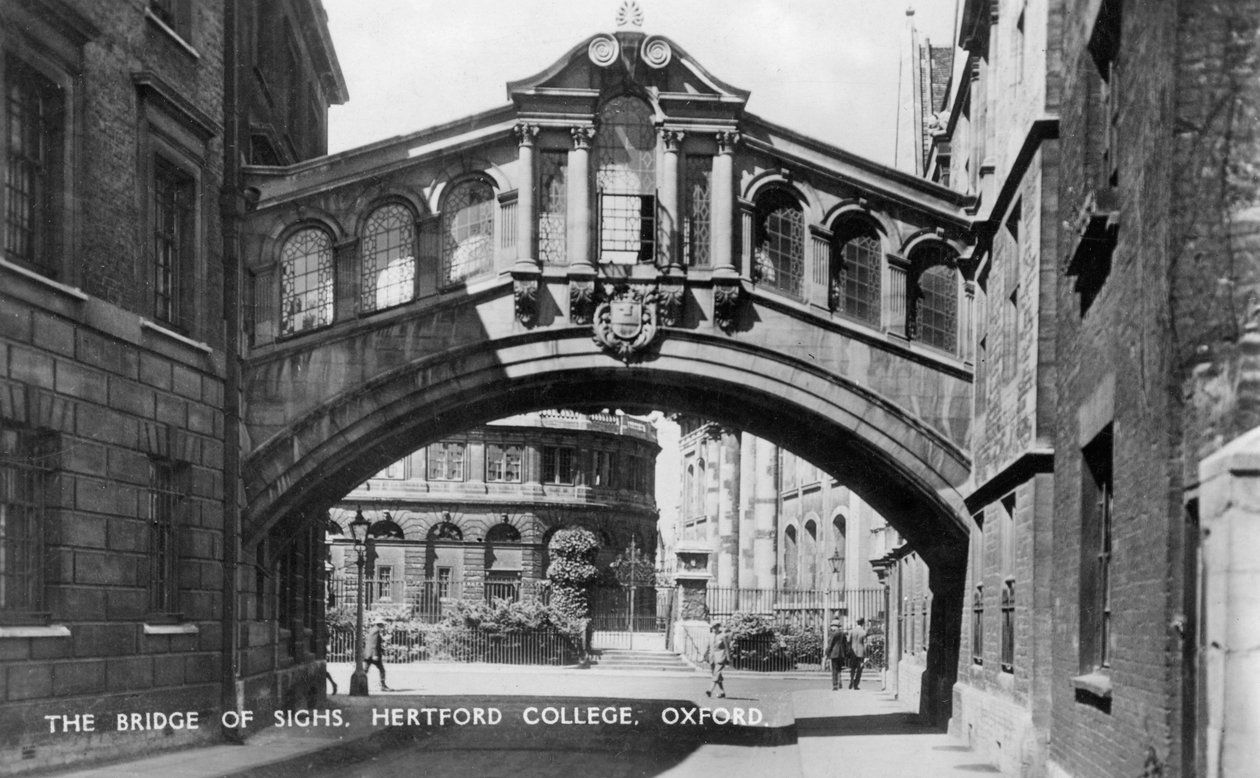 Sukkenes bro, Hertford College, Oxford University, Oxford, begyndelsen af det 20. århundrede af Unbekannt