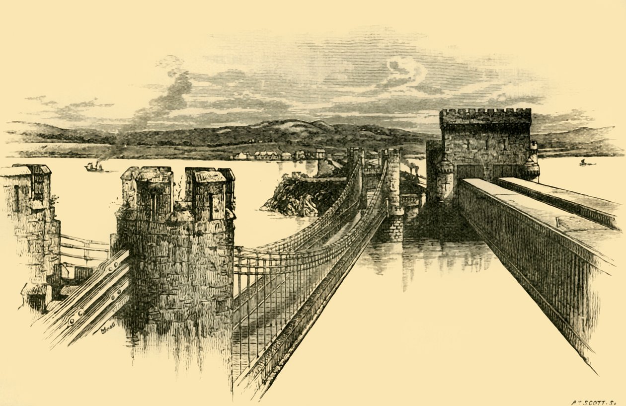 Broerne, fra Conway Castle, 1898. af Unbekannt