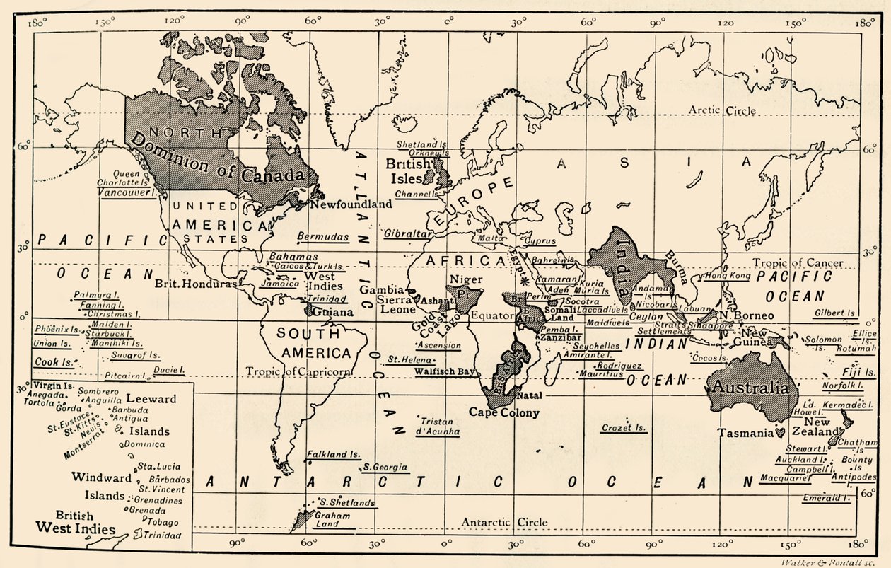 Det britiske imperium, 1897 af Unbekannt
