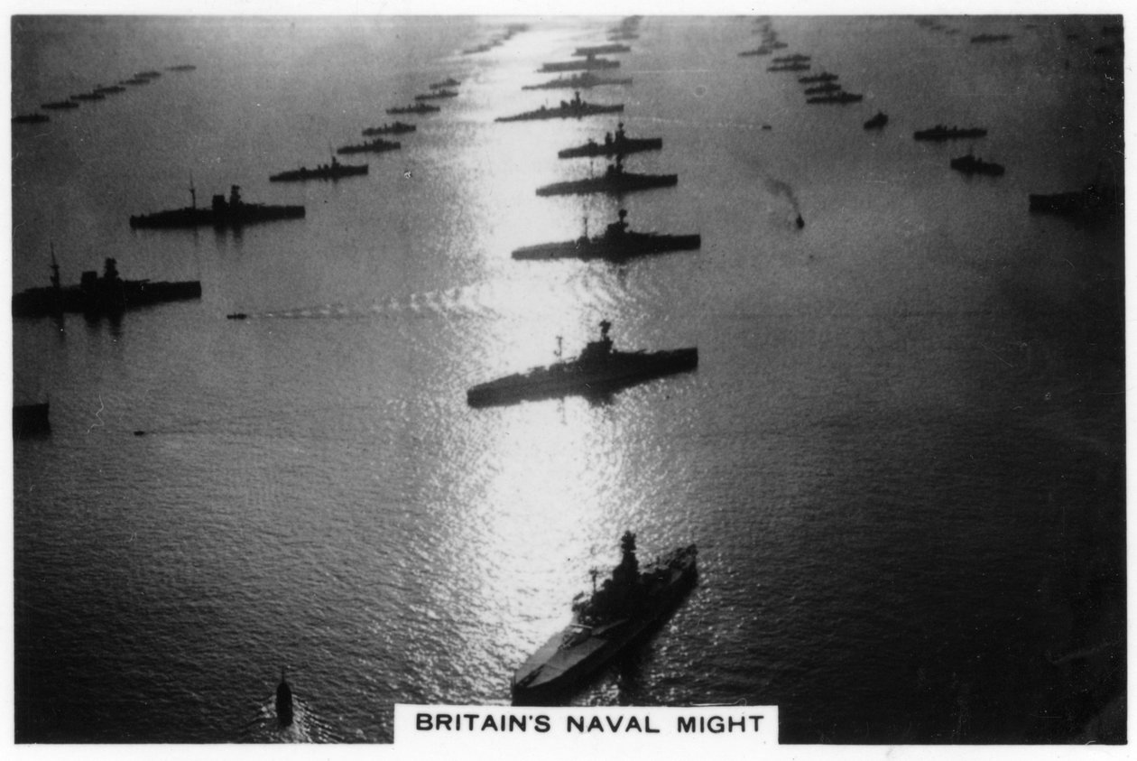 Den britiske flåde ved King George Vs jubilæumsrevy, Spithead, juli 1935, 1937 af Unbekannt