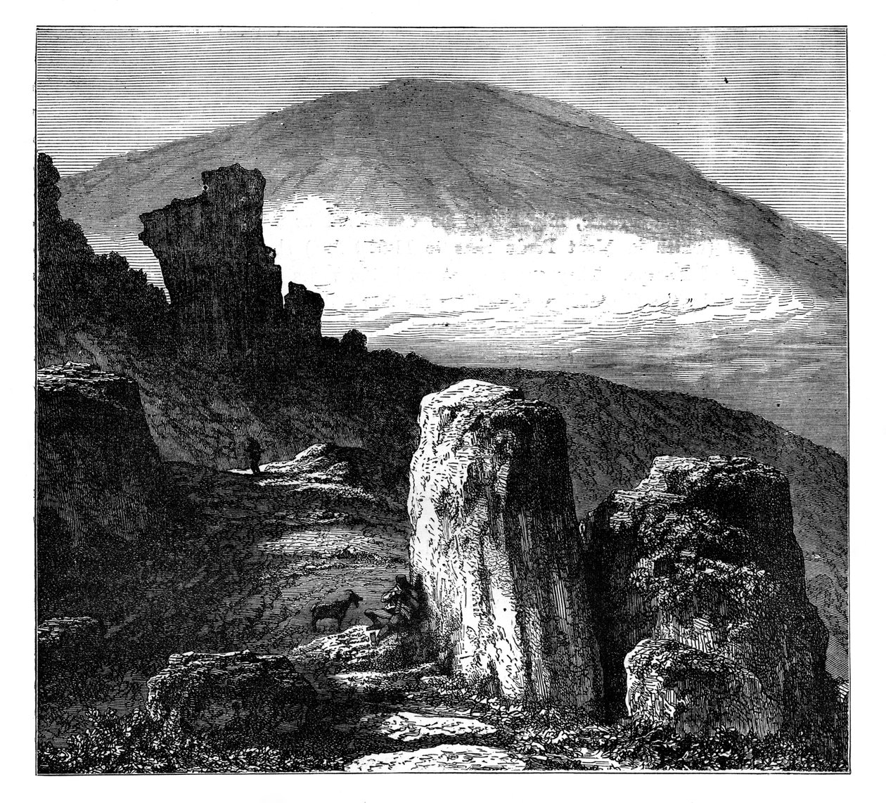 Brocken, eller Blocksberg, Harzen, Tyskland, c1890 af Unbekannt