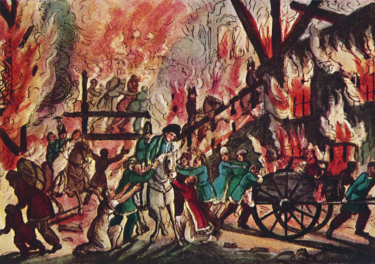 The Burning of Moscow: A Grand Military and Equestrian Spectacle, 1942 af Unbekannt