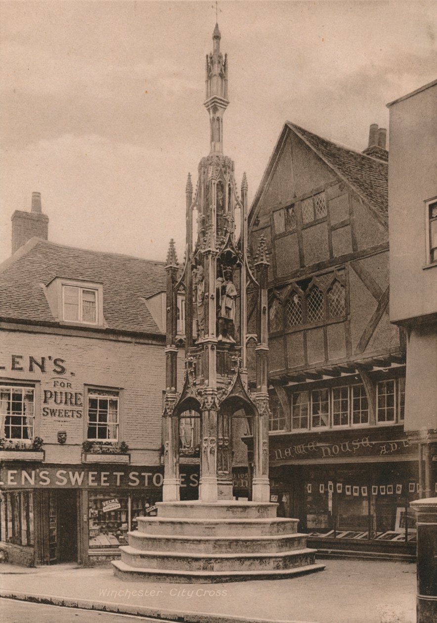 The Buttercross, Winchester, Hampshire, begyndelsen af det 20. århundrede af Unbekannt
