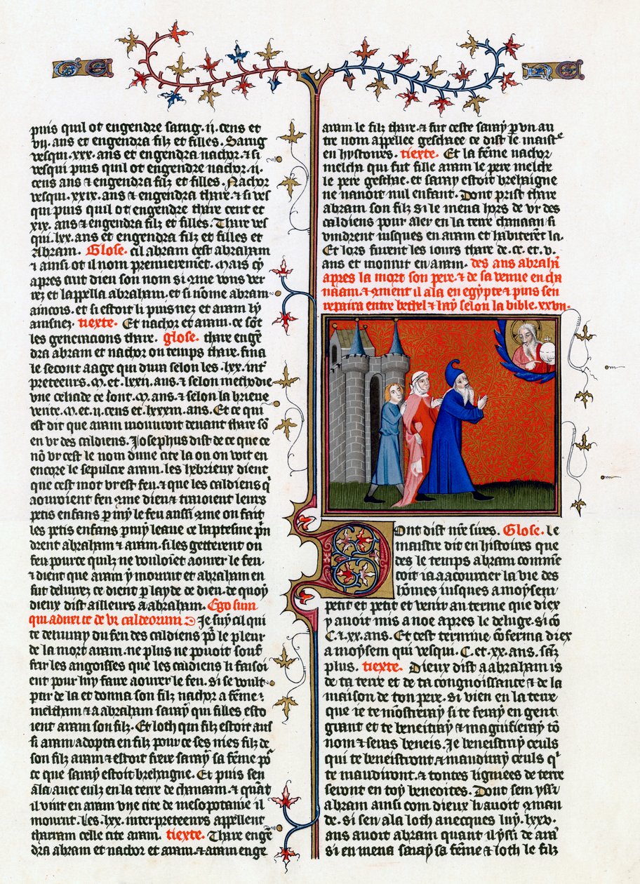 The Call of Abraham, begyndelsen af det 15. århundrede af Unbekannt