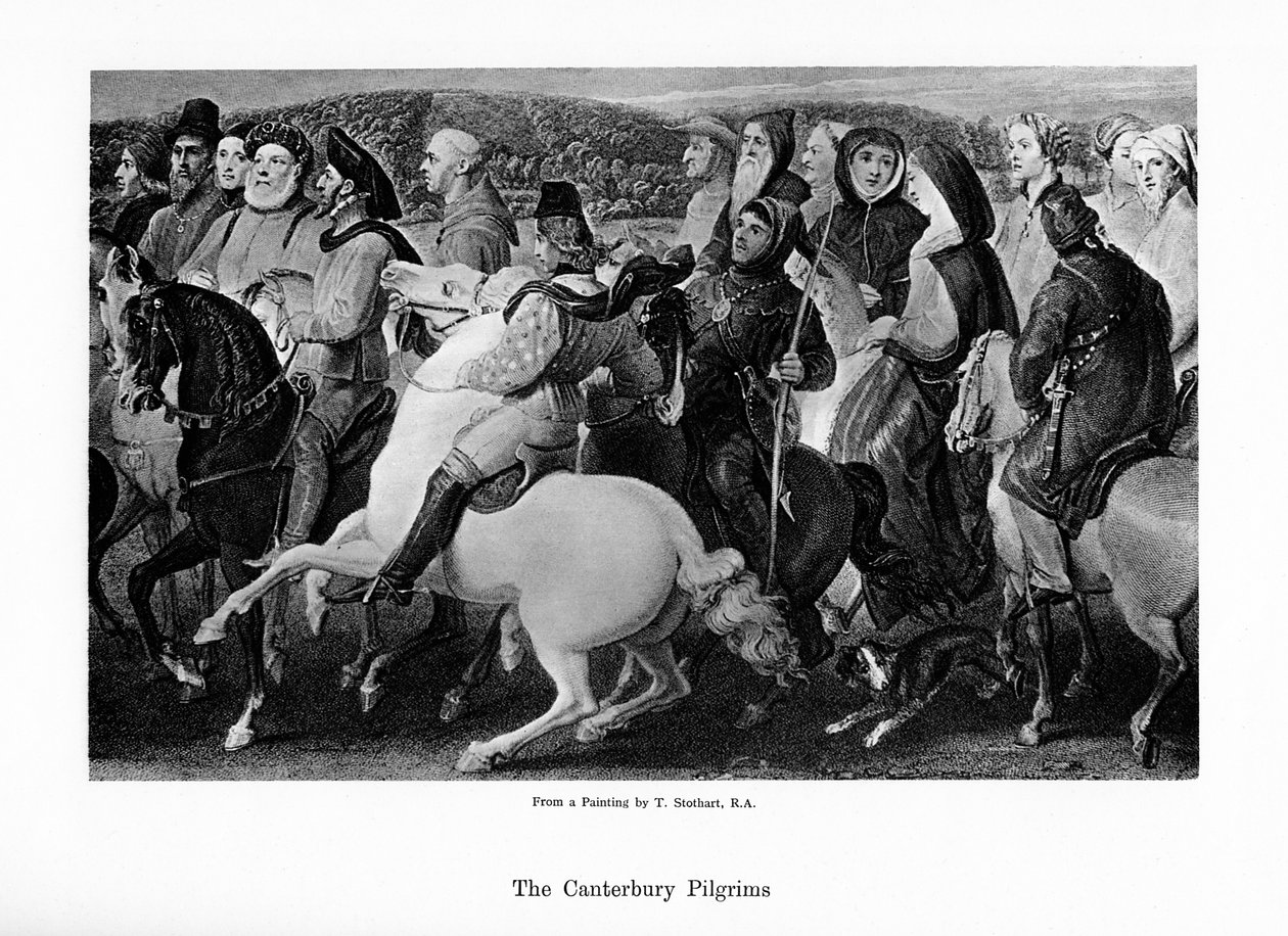 Canterbury-pilgrimmene, 1800-tallet af Unbekannt