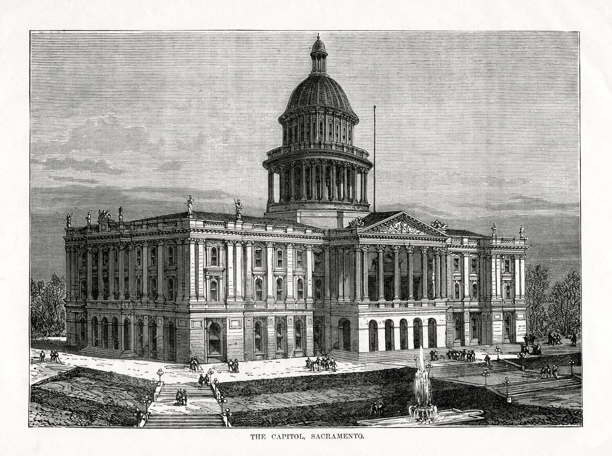 The Capitol, Sacramento, Californien, USA, 1877 af Unbekannt