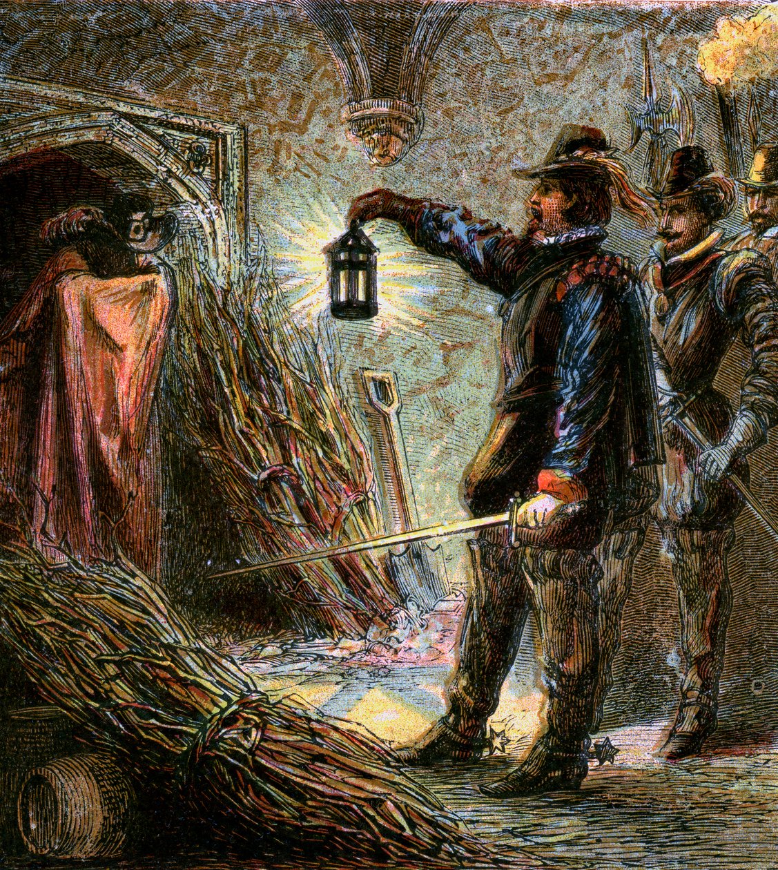 Fangen af Guy Fawkes, 1605, c1850 af Unbekannt