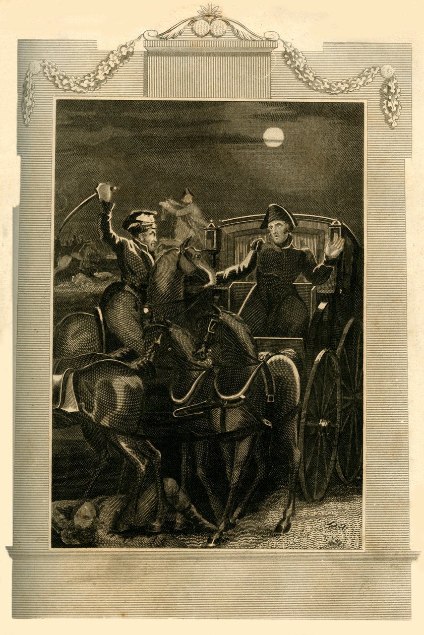 Capture of Buonapartes Carriage, 18. juni 1815, 1816. af Unbekannt