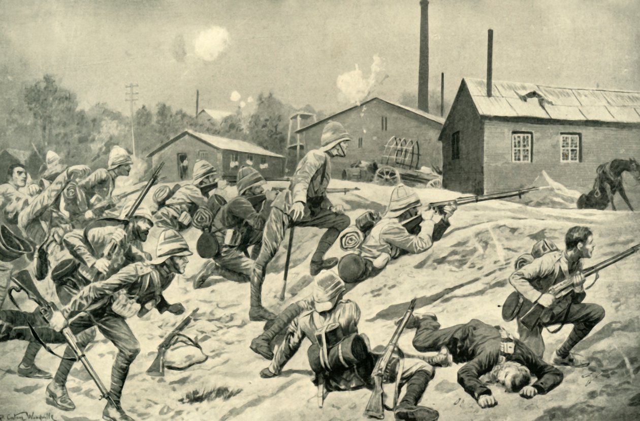 Capture of Johannesburg: The Guards Attack at Germiston, 1901. af Unbekannt