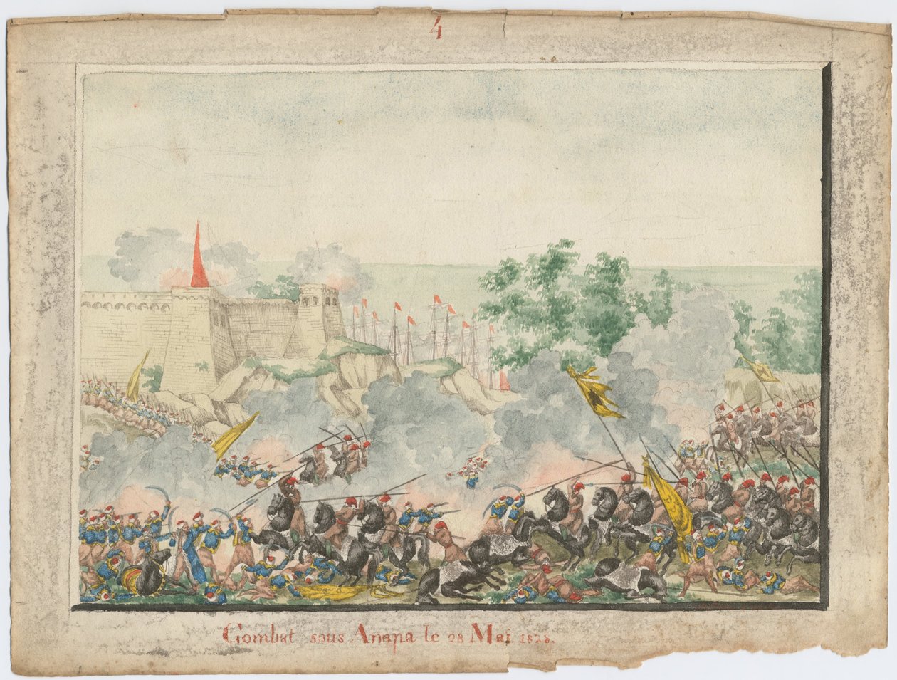 Erobringen af Anapa-fæstningen den 23. juni 1828, 1829 af Unbekannt
