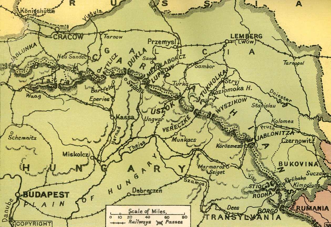 Karpaterne, 1919. af Unbekannt