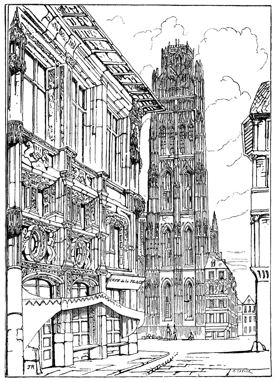 The Cathedral Spire, Rouen, 1835 1900 af Unbekannt