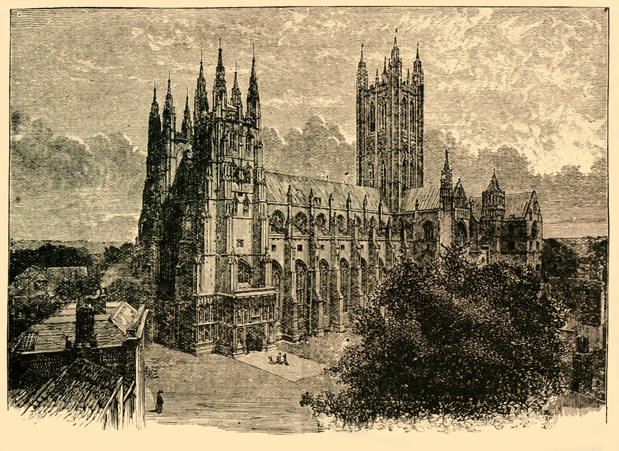 Katedralen fra sydvest, 1898. af Unbekannt