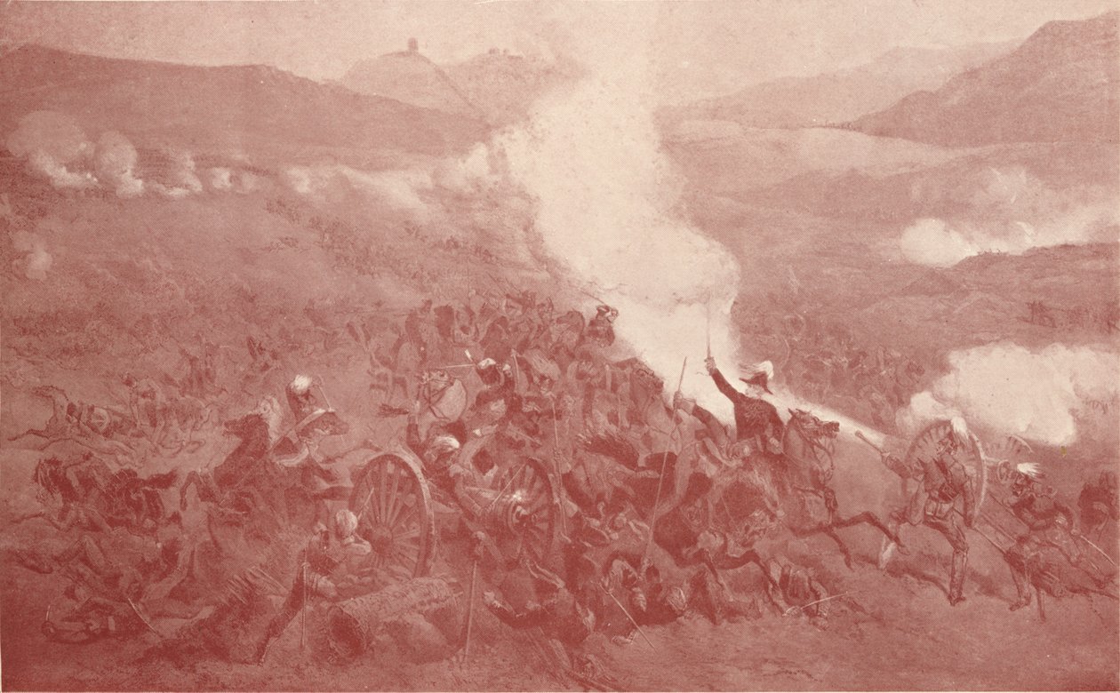 Kavaleriet ved Balaclava, 1854 1909 af Unbekannt