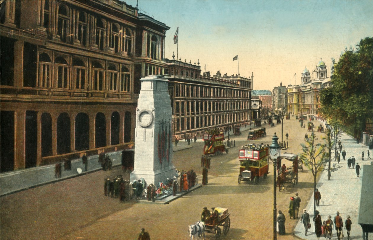 The Cenotaph, Whitehall, London, c1920. af Unbekannt