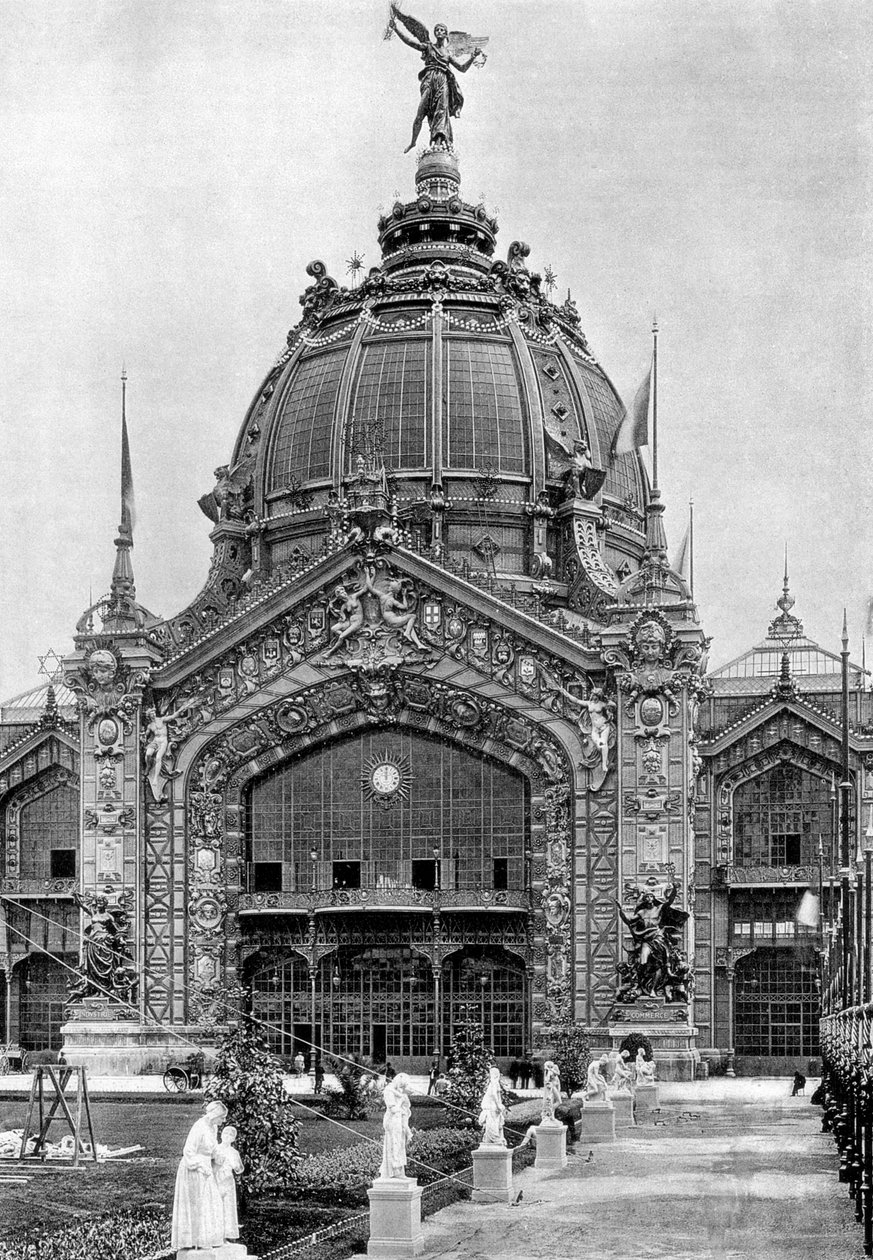 The Central Dome, Universal Exposition, Paris, 1889 af Unbekannt