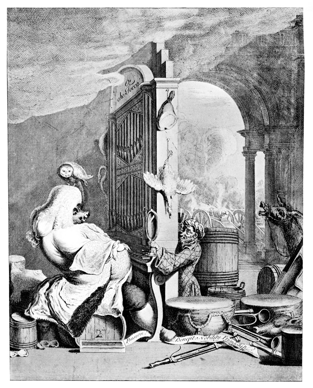 The Charming Brute, En satire over Händel, 1754 af Unbekannt
