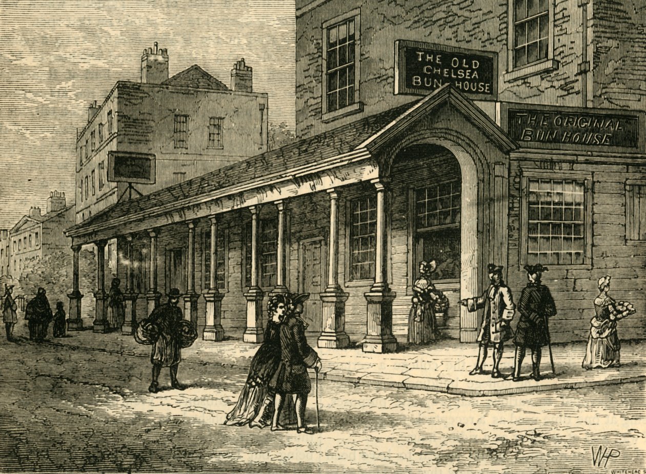 The Chelsea Bun-House, 1810, c1876. af Unbekannt