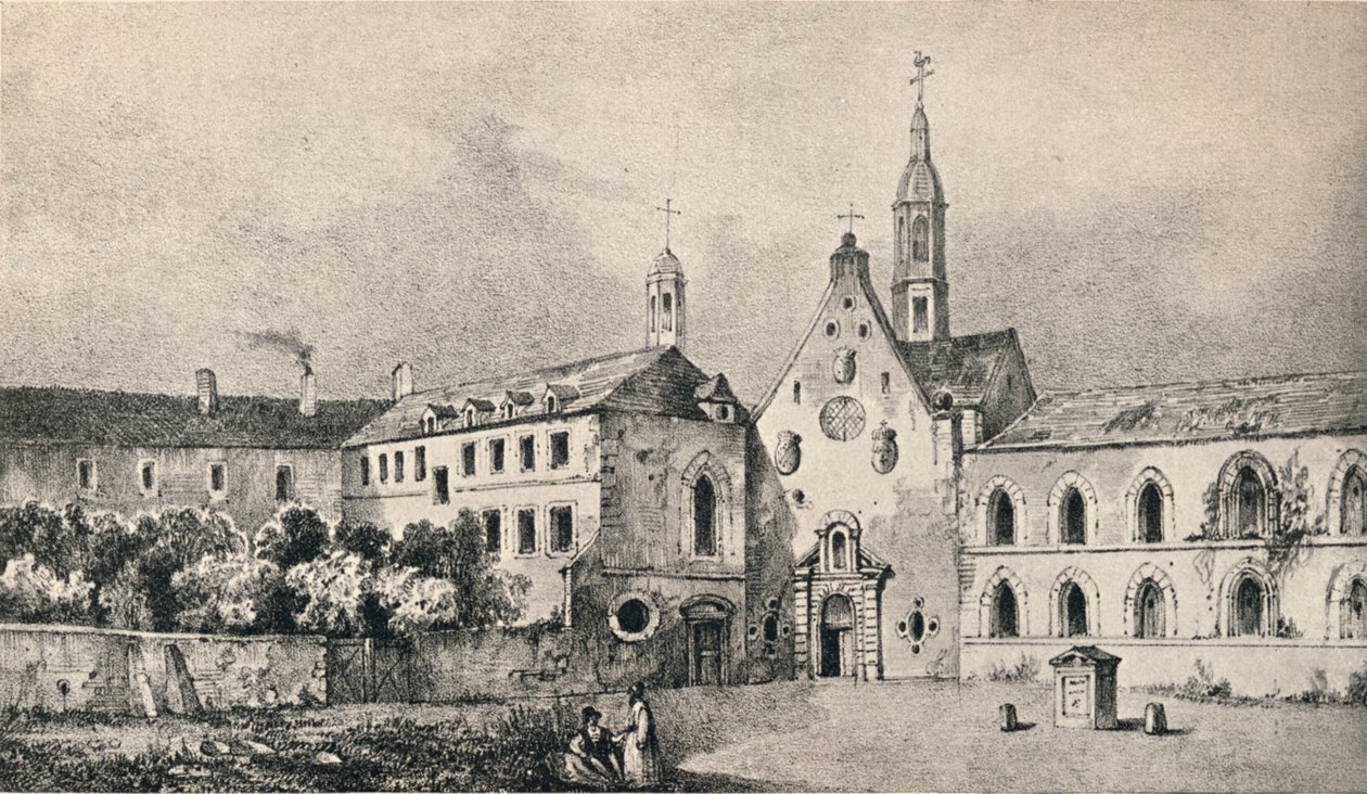 Kirken og klosteret af Petits Augustins, 1915 af Unbekannt