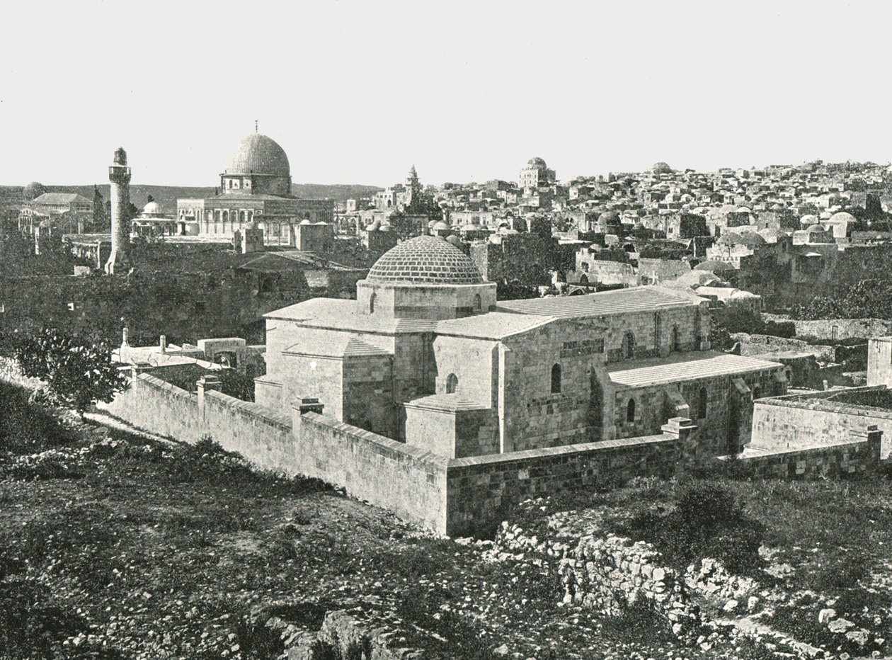 The Church of St Anne, Jerusalem, Palæstina, 1895. af Unbekannt