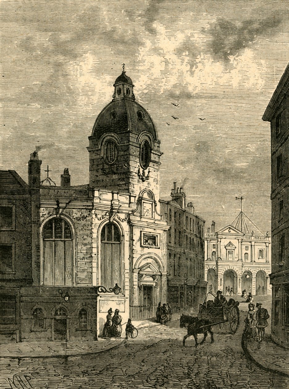 St. Benet Finks kirke, fra en gammel udsigt, 1897. af Unbekannt