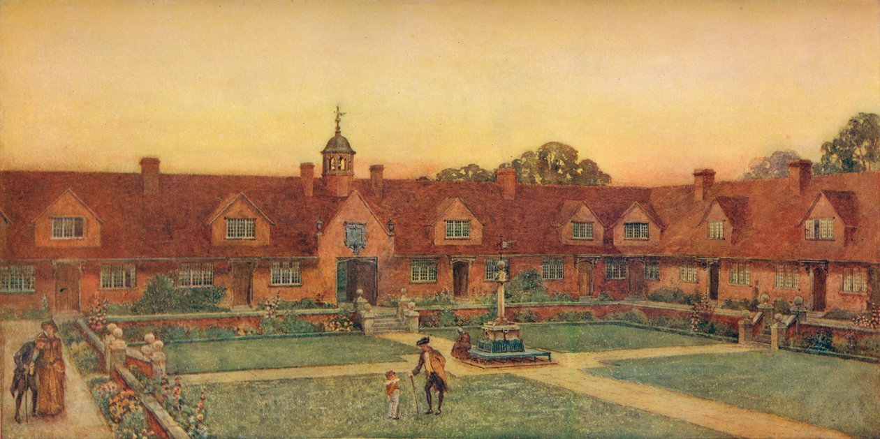 Churchill Cottage Homes, Somerset. Silcock og Reay, Arkitekter, 1907 af Unbekannt