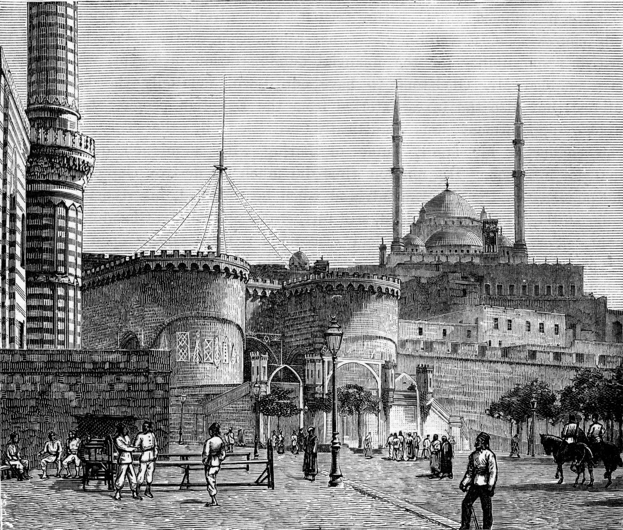 Citadellet, Cairo, Egypten, 1900 af Unbekannt