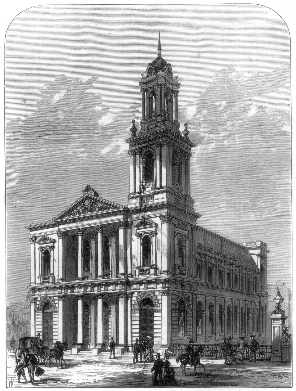 Bytemplet, Holborn Viaduct, London, 1875 af Unbekannt
