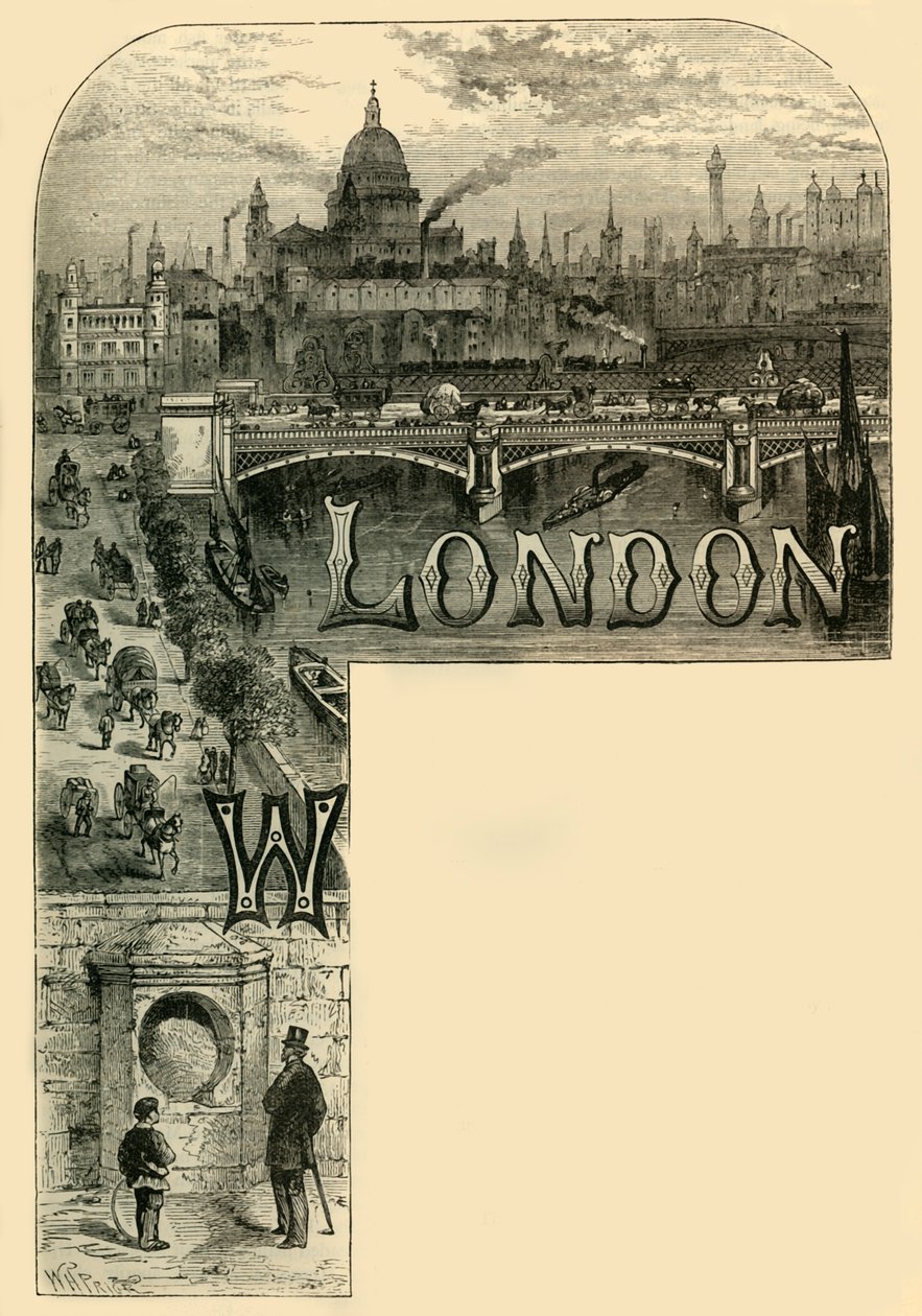 The City of London, c1872. af Unbekannt