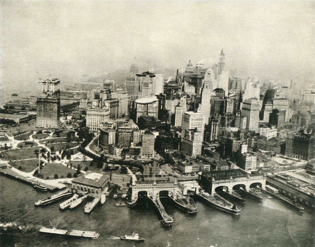 City of New York set fra luften, 1936. af Unbekannt