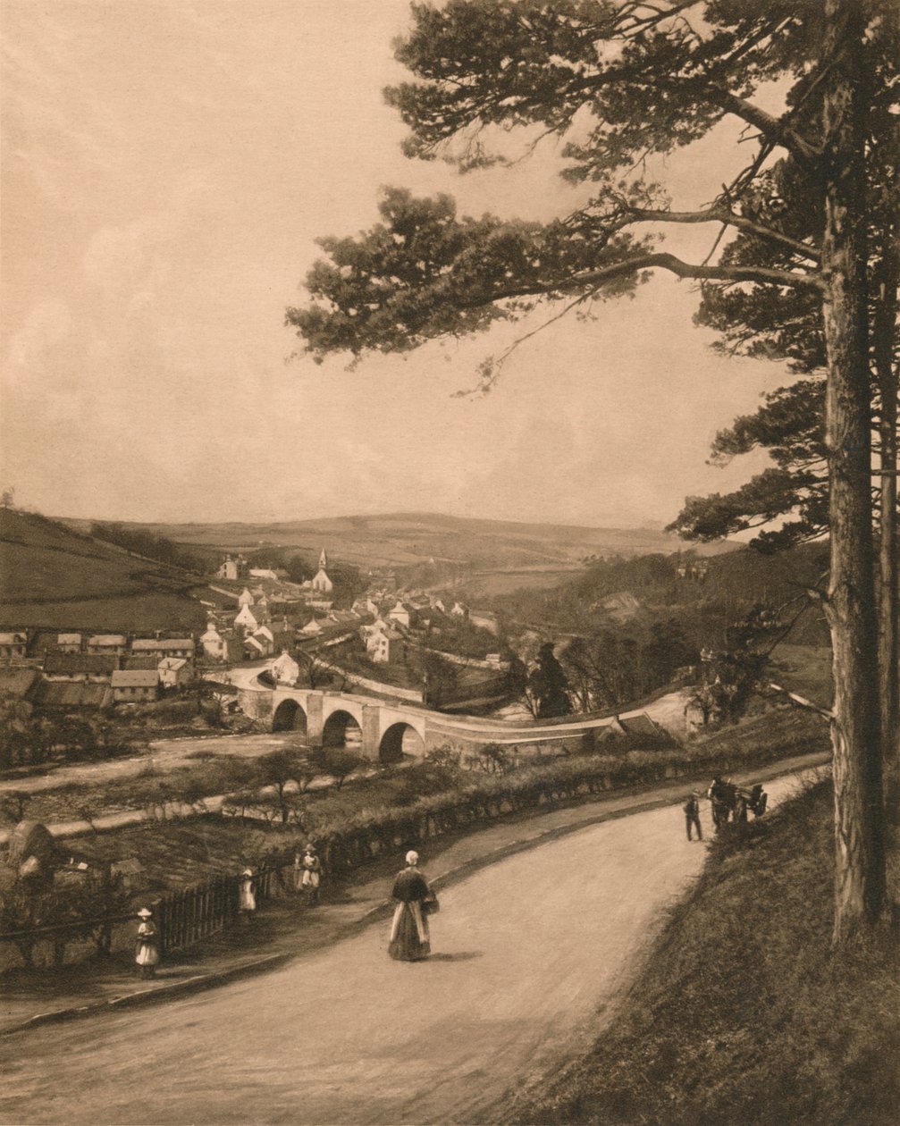 The Clyde ved Kirkfieldbank, fra Braes nær Lanark, 1902 af Unbekannt