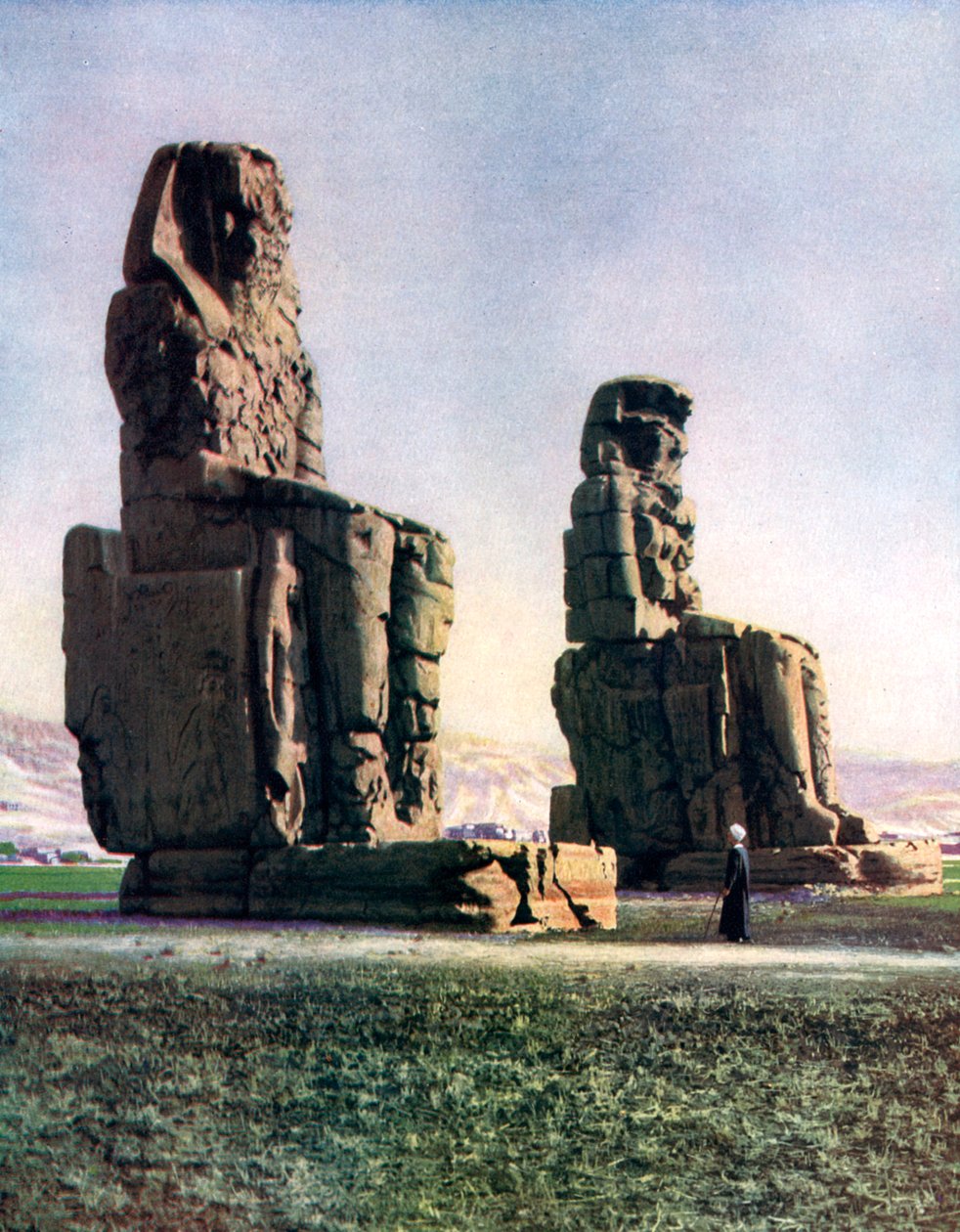 Memnon-kolosserne, Theben, Egypten, 1933-1934 af Unbekannt