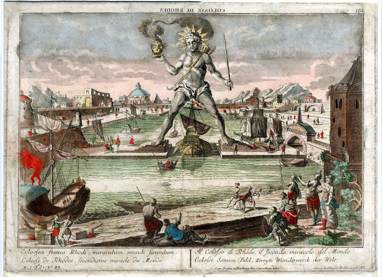 Kolossen af Rhodos, 1760 af Unbekannt