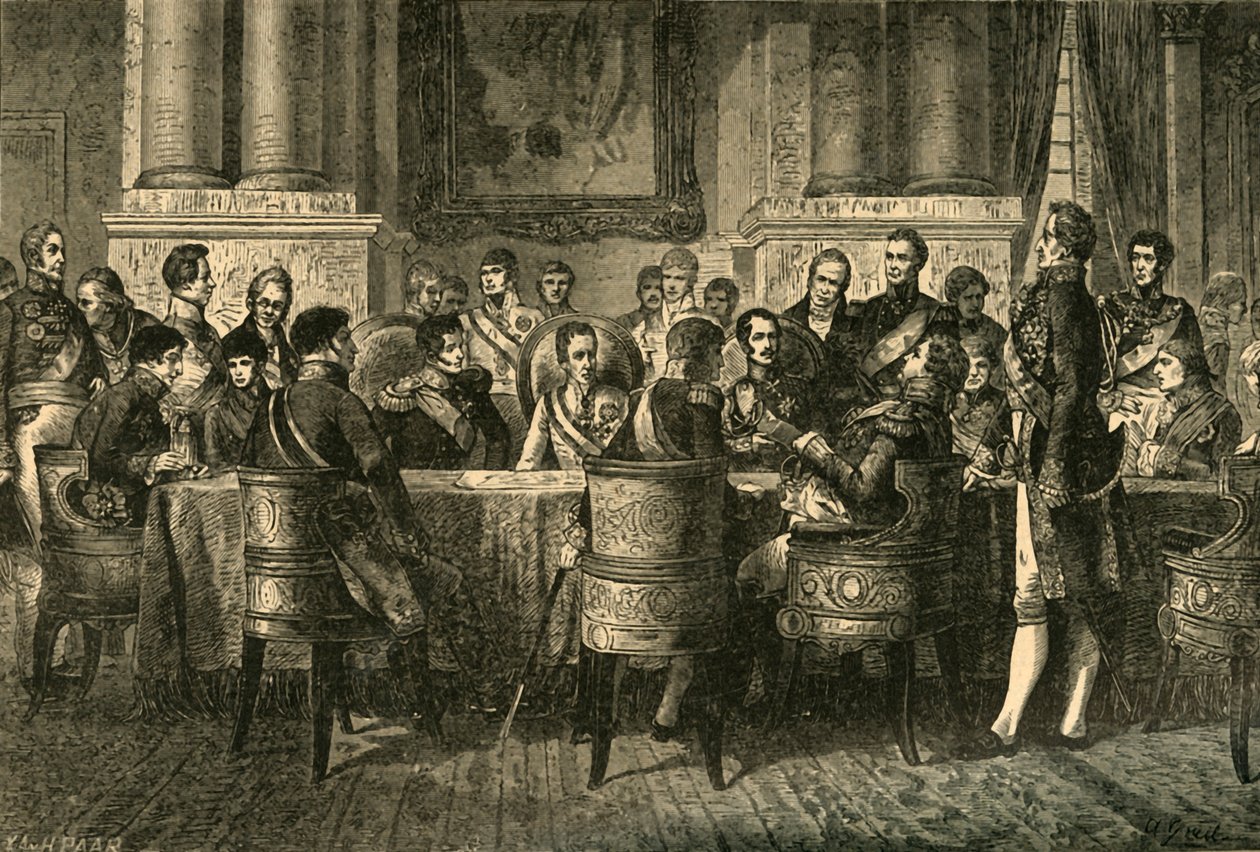 Wienerkongressen, Østrig, 1814-1815 c1890. af Unbekannt
