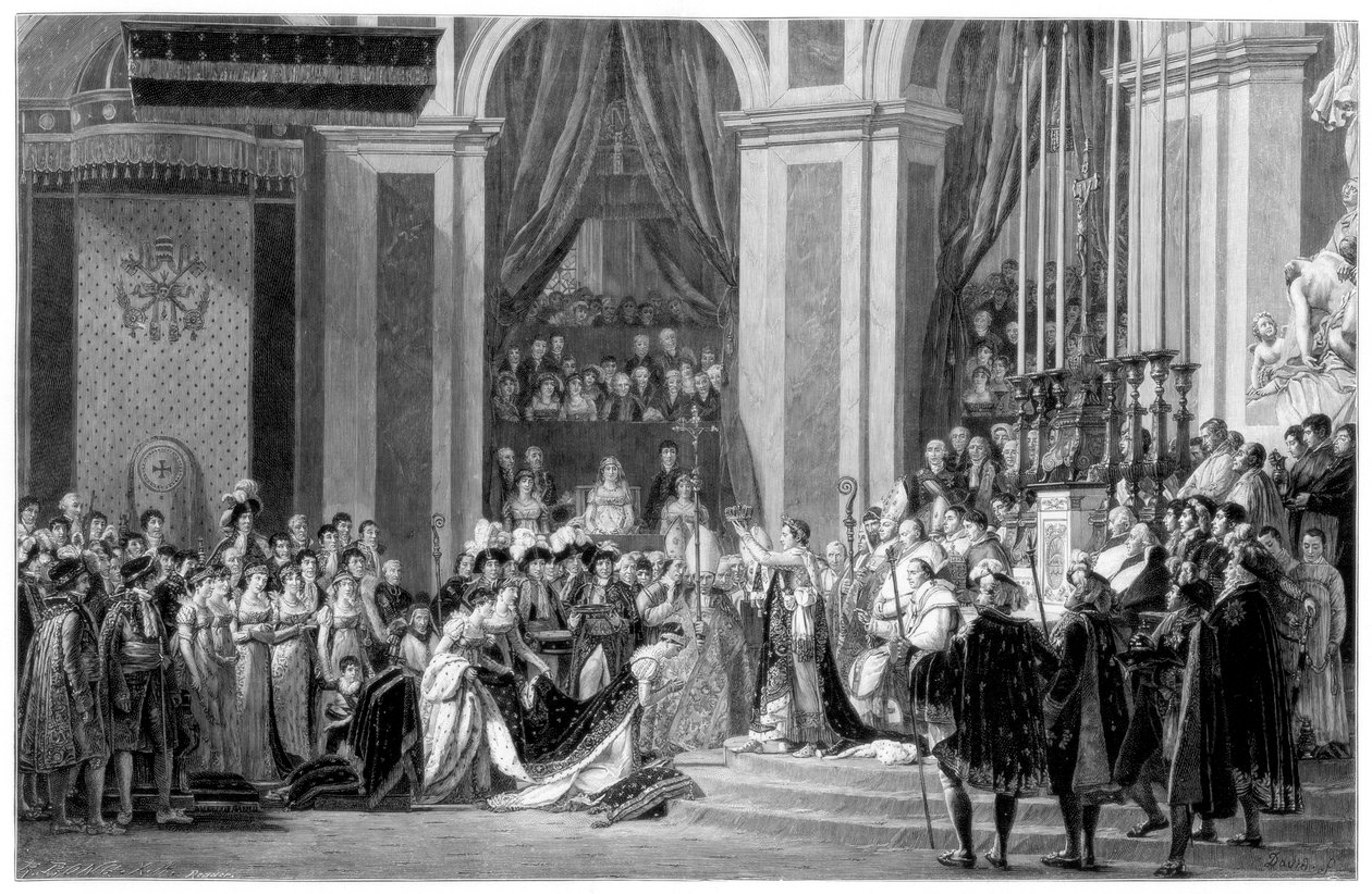 Indvielsen af kejser Napoleon og kroningen af kejserinde Josephine, 1804 1900 af Unbekannt